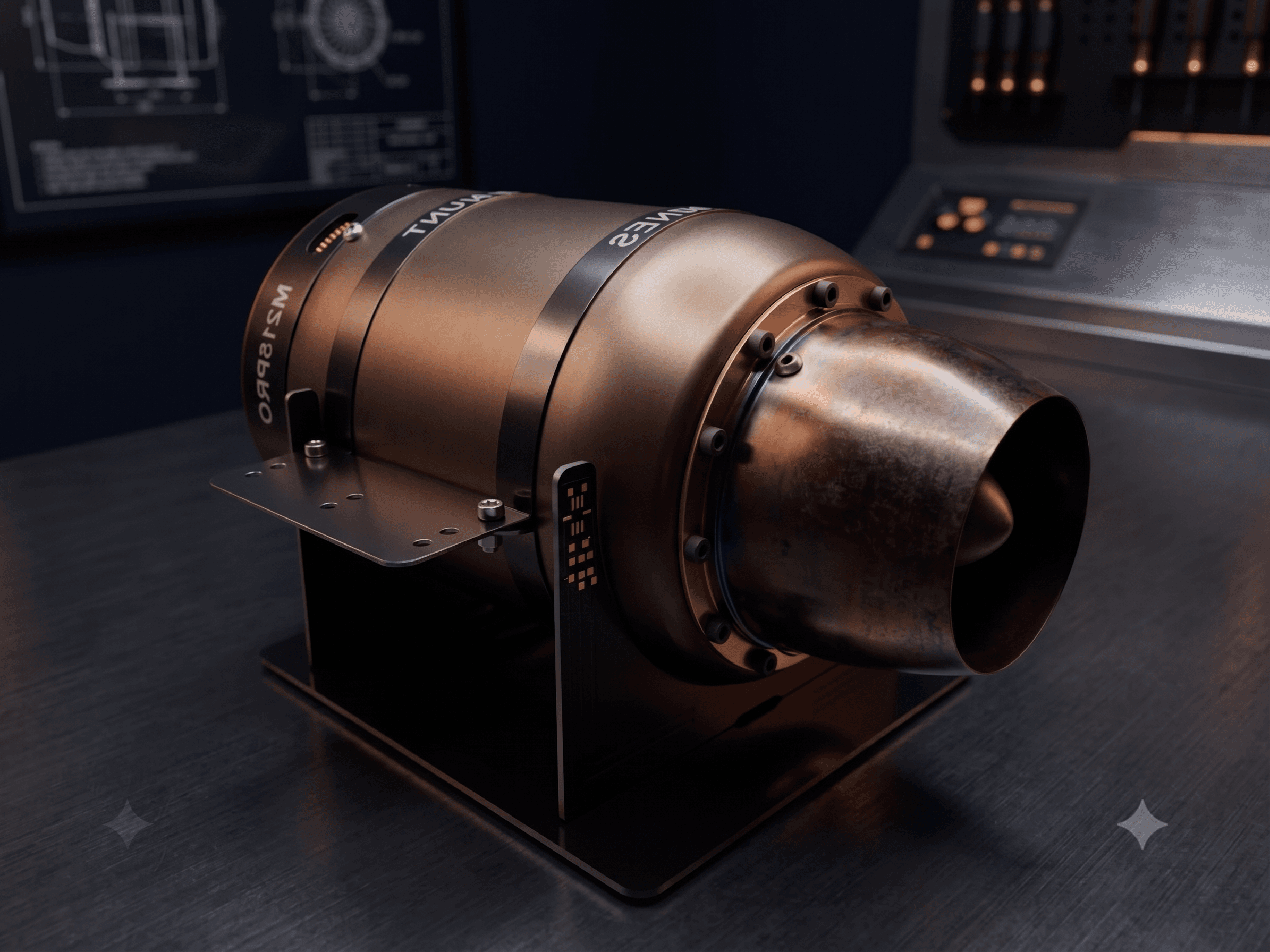 XM215 PRO motor turbojet compacto profesional